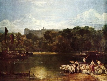 Turner Painting - Castillo de Windsor desde el Támesis Romántico Turner